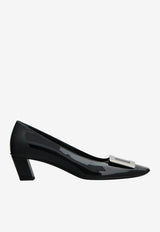 Roger Vivier Belle Vivier 45 Patent Leather Pumps Black RVW00600920D1P/T_ROGVI-9999
