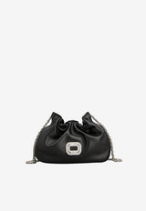 Roger Vivier Micro Pilgrim Bucket Bag in Nappa Leather Black RBWABDC0000YDR/T_ROGVI-B999