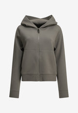 S Max Mara Marea Zip-Up Hooded Sweatshirt Gray 2629926021600SMMMAREA001_c5d416d5-5246-42d6-90d5-9d2ce1eab80c