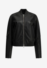 Sportmax Amour Zip-Up Nappa Leather Jacket Black 2622446011600SPXAMOUR002_5afe3f4b-3080-4058-98f3-b5f576f35630