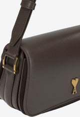 AMI PARIS Small Paris Paris Leather Shoulder Bag Brown ULL719.AL0208A236_666a9755-8743-47b4-830f-6ee581feffc1