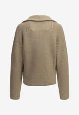 Isabel Marant Miranda Wool and Cashmere Polo Sweater Beige 26APU0949FAB1L07I90BE_4cd0aa4f-aac5-437c-b042-5a6bc82ceb96