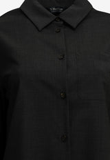 S Max Mara Opera Long-Sleeved Casual Shirt Gray 2629196061600SMMOPERA016_04be3768-7a7d-4802-b0a2-e2172ea9240b