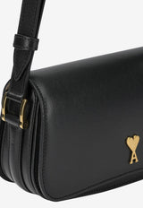 AMI PARIS Small Paris Paris Leather Shoulder Bag Black ULL719.AL02080015_02bd9ad7-3fa1-4f03-b3bc-04abaf1eba05