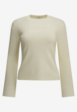 Max Mara Manto Long-Sleeved T-shirt White 2621366082600MXMMANTO001_e56b620d-134c-4383-9bd1-14bb469e667c