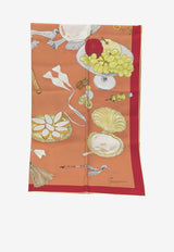Jacquemus Le Grand Cocktail Silk Scarf Orange ACU00874AW00263PRINT COCKTAIL ORANGE_9d82cd24-e389-4e9e-8eac-07958f7d04a8