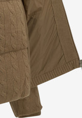 Polo Ralph Lauren Cable Knit Padded Jacket Beige 211A10457005COLLECTION CAMEL_6a9e0375-7cb1-4084-bcde-5891def3c4c2