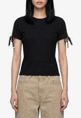 Burberry Taisie EKD Embroidered T-shirt Black 8125951--A1189