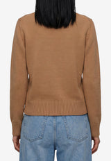 Burberry Janelle Sweater in Wool and Cashmere Beige 8127144--A1420