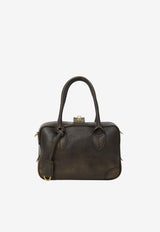 Golden Goose DB Vita Vintage Leather Top Handle Bag Brown GWA00470-A000753-55682