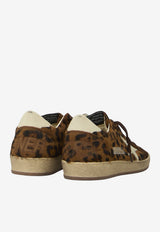 Golden Goose DB Ball Star Animal-Print Leather Sneakers Brown GWF00117-F008703-55655
