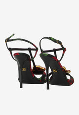 Dolce & Gabbana Keira 105 Rose Print Sandals Multicolor CR1959-A0745-HN6EJ