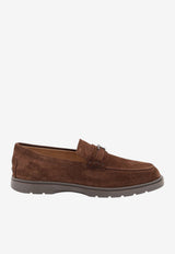 Tod's T Timeless Suede Loafers Brown XXM59K0KR10RE0S611_Brown_70014386