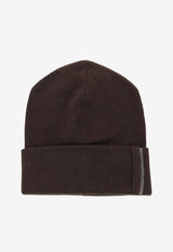 Brunello Cucinelli Monili Ribbed Beanie Brown M12163199C9792_Caffè_70014667