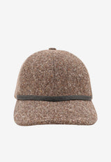 Brunello Cucinelli Monili Strap Wool Cap Brown MCAP90218C002_Brown_70014803