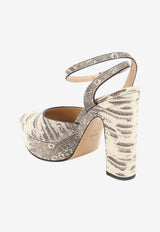 Fendi After 9 125 Python Print Leather Platform Sandals Beige 8X9239AH6F1WYJ_PERGAMENACHIARO_70026575