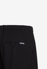 Wide-Leg Chino Pants