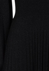 V-neck Lurex Jersey Gown