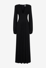 V-neck Lurex Jersey Gown