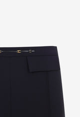 Stretch Crepe Tailored Pants