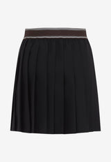 Medusa Pleated Mini Skirt
