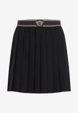 Medusa Pleated Mini Skirt