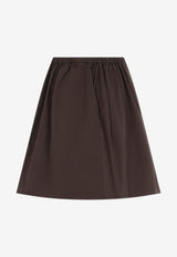 Embroidered Logo Mini Skirt