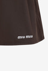 Embroidered Logo Mini Skirt
