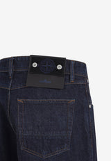 Logo Patch Straight-Leg Jeans