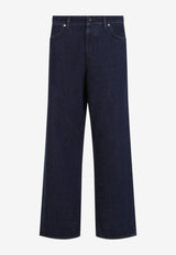 Logo Patch Straight-Leg Jeans