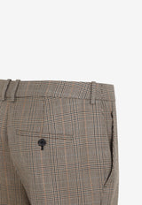 Prince of Wales Flared Pants