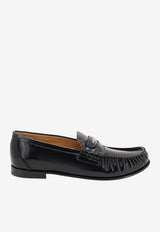 Fendi Scrunch Leather Loafers Black 8D910469FF0QA1_Black_70026653