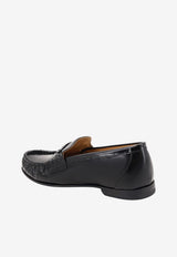 Fendi Scrunch Leather Loafers Black 8D910469FF0QA1_Black_70026653