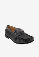 Fendi Scrunch Leather Loafers Black 8D910469FF0QA1_Black_70026653