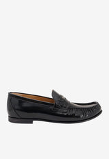 Fendi Scrunch Leather Loafers Black 7D199669FF0QA1_Black_70026666