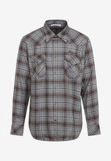 Plaid Check Long-Sleeved Shirt