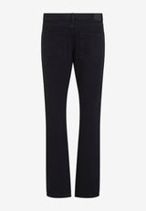 Washed Slim-Leg Jeans