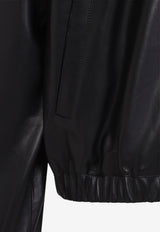 Leather Bomber Jacket