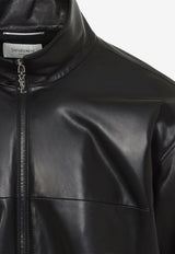 Leather Bomber Jacket