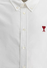 AMI PARIS Ami De Coeur Casual Shirt White BFUSH063.CO0031168_bf386a85-64e8-4009-bcf2-3cef25dbb9a5