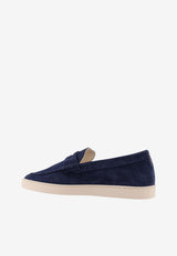 Brunello Cucinelli Saddle Trim Loafers Blue MZUSOLP312C8862_MIDNIGHT BLUE_40000092