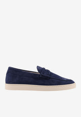 Brunello Cucinelli Saddle Trim Loafers Blue MZUSOLP312C8862_MIDNIGHT BLUE_40000092