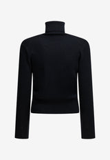AMI PARIS Ami De Coeur High-Neck Sweater Blue FKS827.001414_4e621b8b-3c1f-4ef8-9f56-29222c0a9302
