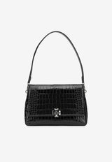 Tory Burch Charlie Croc-Embossed Leather Shoulder Bag Black 183354001_8ec86b23-8d60-4dfc-8574-9388e2ca80d9
