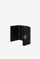 Loewe Anagram Tri-Fold Wallet in Grained Leather Black C821TR2X16--1206