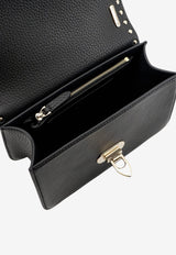 Valentino Small Rockstud Grained Leather Top Handle Bag Black 9W2B0T76-VSF-0NO