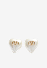 Valentino VLogo Pearl Earrings Pearl 9W2J0BM2-UXM-R5G