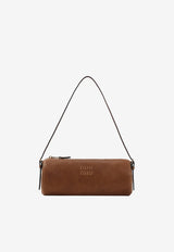 Embossed Logo Leather Pouch