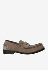 Loewe Suede Leather Loafers Brown M816290X67--3330