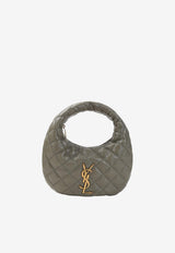 Mini Icarino Quilted Leather Hobo Bag